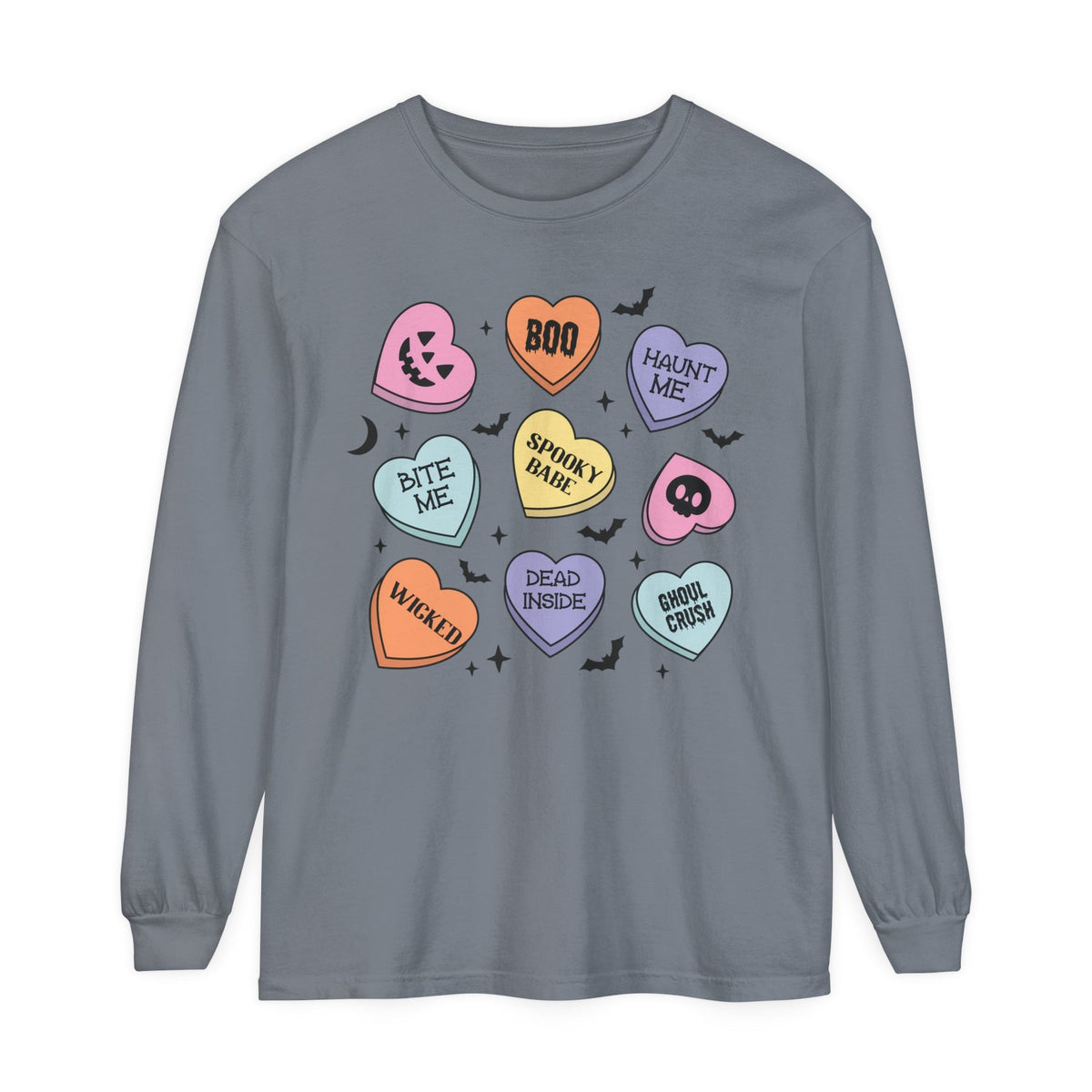 Halloween Candy Hearts - Spooky Babe, Ghoul Crush, Bite Me Halloween Tee