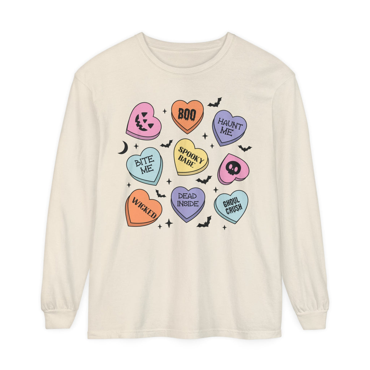 Halloween Candy Hearts - Spooky Babe, Ghoul Crush, Bite Me Halloween Tee