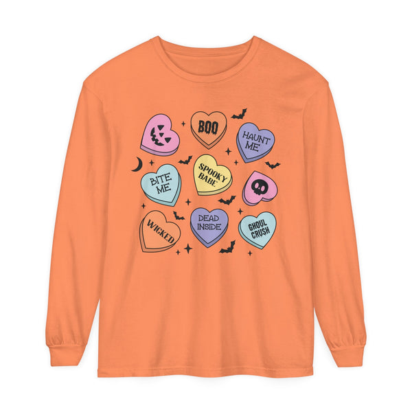 Halloween Candy Hearts - Spooky Babe, Ghoul Crush, Bite Me Halloween Tee