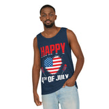 Happy 4th July Unisex Garment-Dyed Tank Top