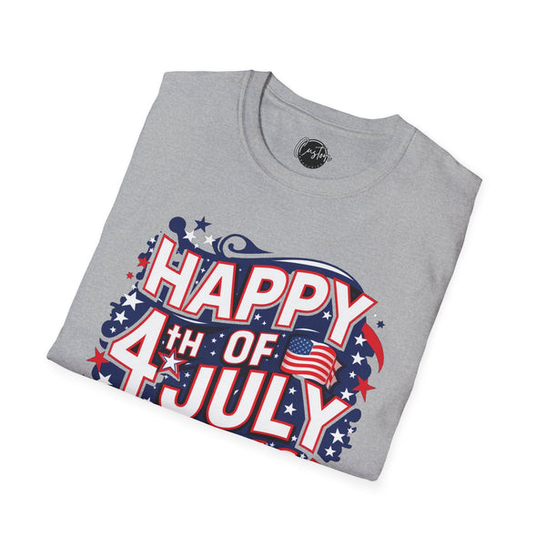 Happy 4th Of July 2024 America - 4th of July shirt, USA flag shirt, Red white blue tee, Patriotic - t-shirt, American pride tee