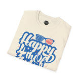 Happy 4th of July - 4th of July shirt, USA flag shirt, Red white blue tee, Patriotic - t-shirt, American pride tee