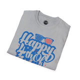 Happy 4th of July - 4th of July shirt, USA flag shirt, Red white blue tee, Patriotic - t-shirt, American pride tee