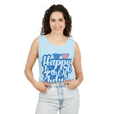 Happy 4th of July Unisex Garment-Dyed Tank Top