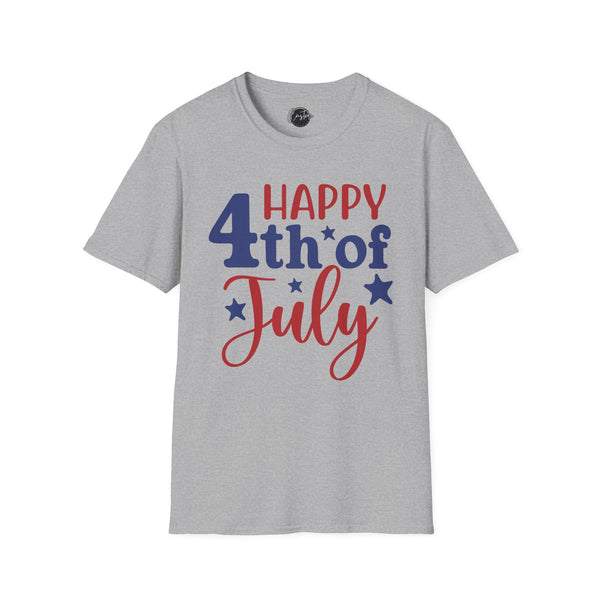 Happy 4th of july - 4th of July shirt, USA flag shirt, Red white blue tee, Patriotic - t-shirt, American pride tee