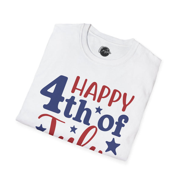 Happy 4th of july - 4th of July shirt, USA flag shirt, Red white blue tee, Patriotic - t-shirt, American pride tee