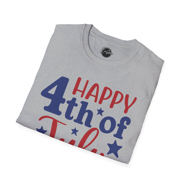 Happy 4th of july - 4th of July shirt, USA flag shirt, Red white blue tee, Patriotic - t-shirt, American pride tee