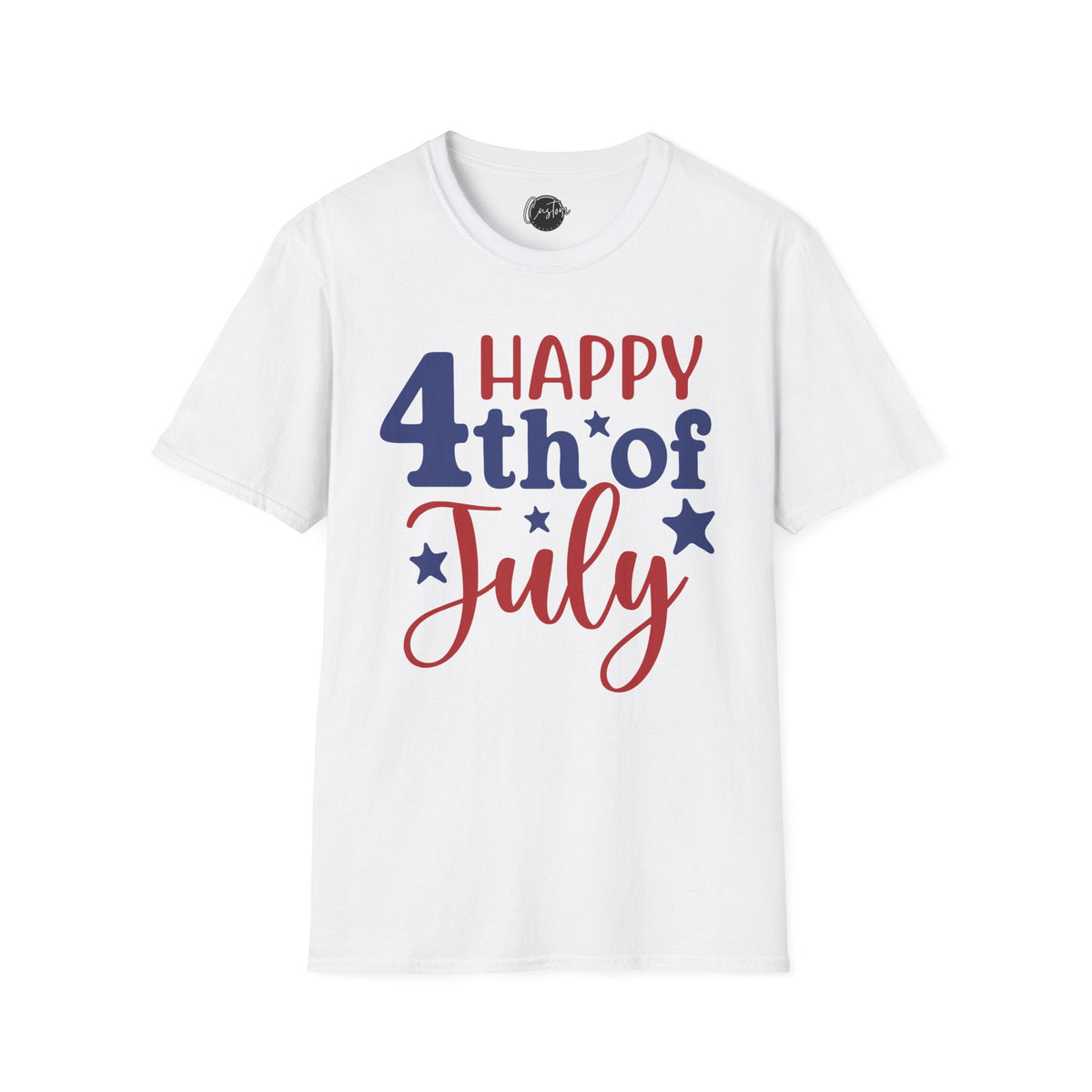 Happy 4th of july - 4th of July shirt, USA flag shirt, Red white blue tee, Patriotic - t-shirt, American pride tee