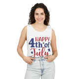 Happy 4th of july Unisex Garment-Dyed Tank Top