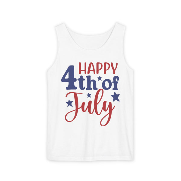 Happy 4th of july Unisex Garment-Dyed Tank Top