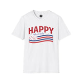 Happy Fourth of July 01 - 4th of July shirt, USA flag shirt, Red white blue tee, Patriotic - t-shirt, American pride tee