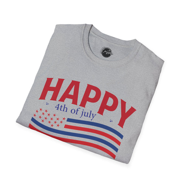 Happy Fourth of July 01 - 4th of July shirt, USA flag shirt, Red white blue tee, Patriotic - t-shirt, American pride tee