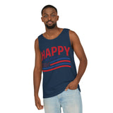 Happy Fourth of July Unisex Garment-Dyed Tank Top