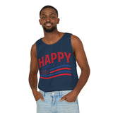 Happy Fourth of July Unisex Garment-Dyed Tank Top