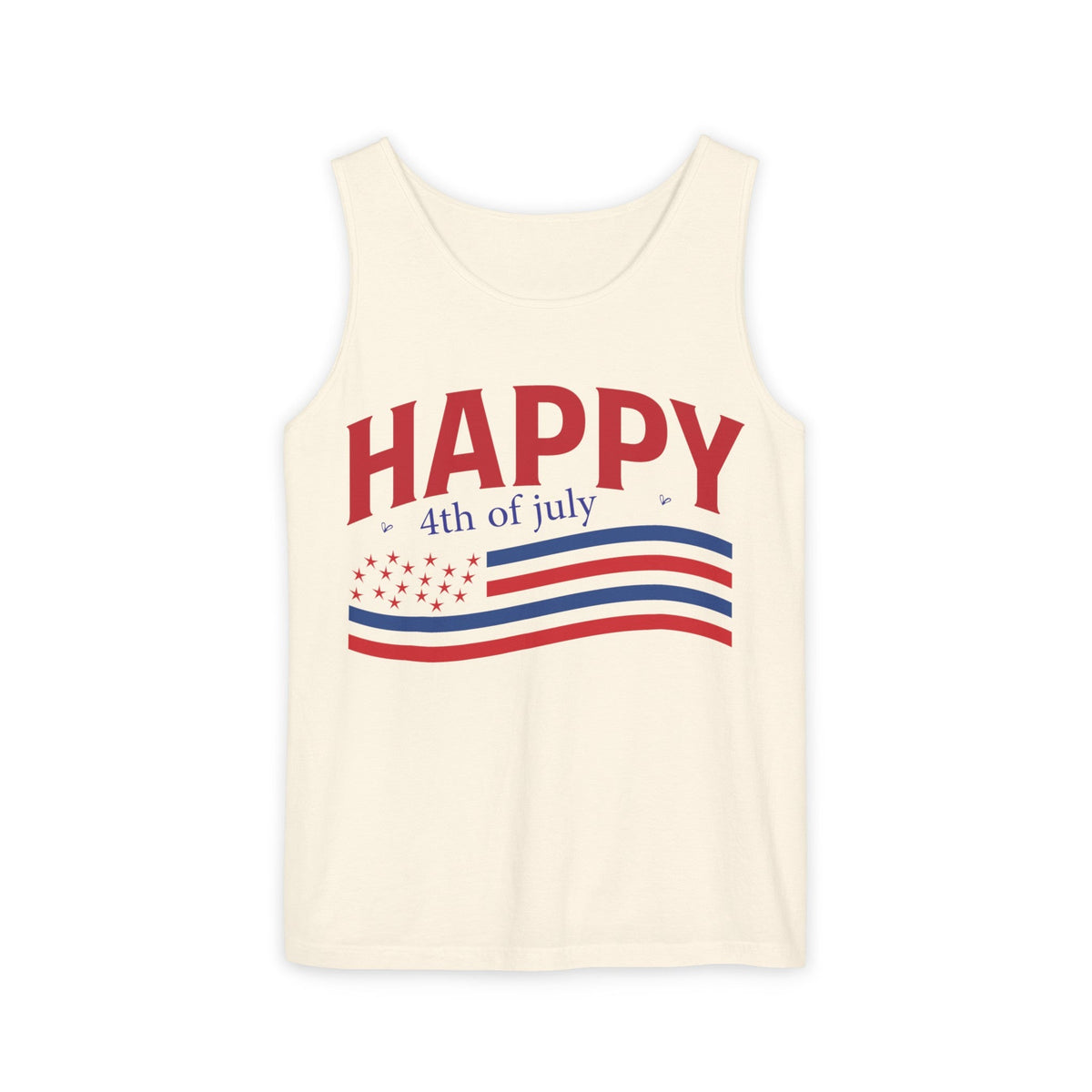 Happy Fourth of July Unisex Garment-Dyed Tank Top