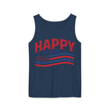 Happy Fourth of July Unisex Garment-Dyed Tank Top