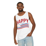 Happy Fourth of July Unisex Garment-Dyed Tank Top