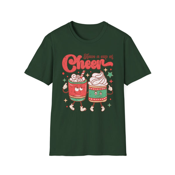 Have a Cup of Cheer – Christmas Hot Cocoa Pair Holiday T-Shirt