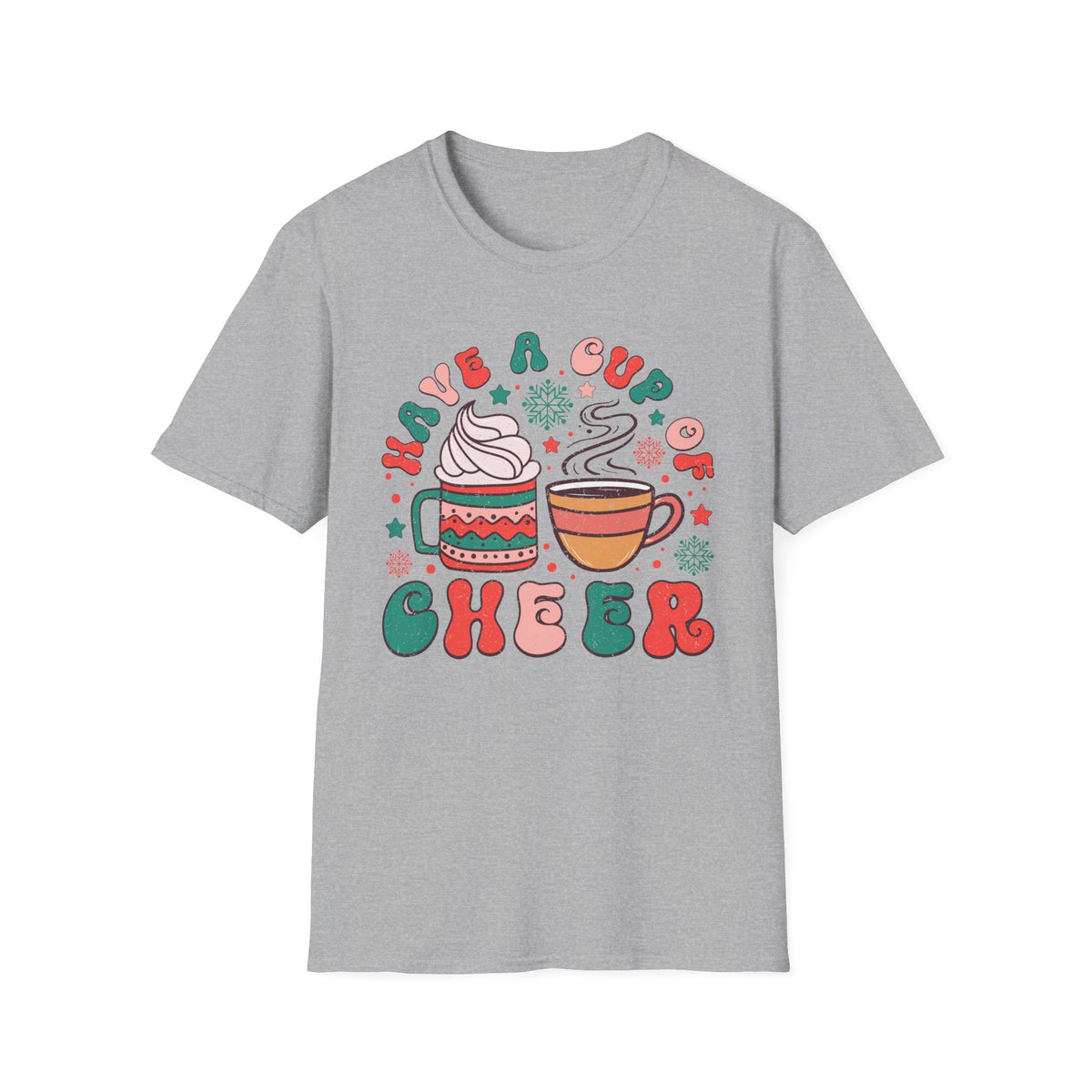 Have a Cup of Cheer Hot Chocolate Graphic Tee - Christmas Drink, Hot Cocoa, Winter Holiday Shirt, Cute Christmas Tee