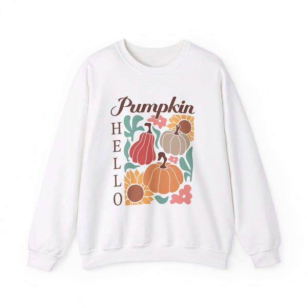 Hello Pumpkin Sweatshirt - Cozy Up for Fall