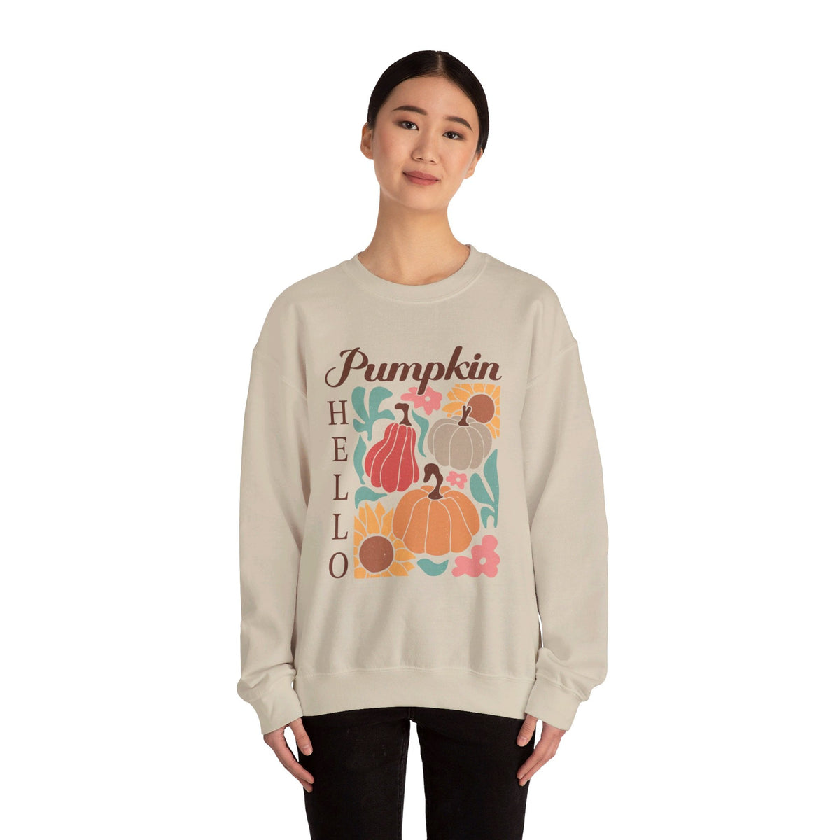 Hello Pumpkin Sweatshirt - Cozy Up for Fall