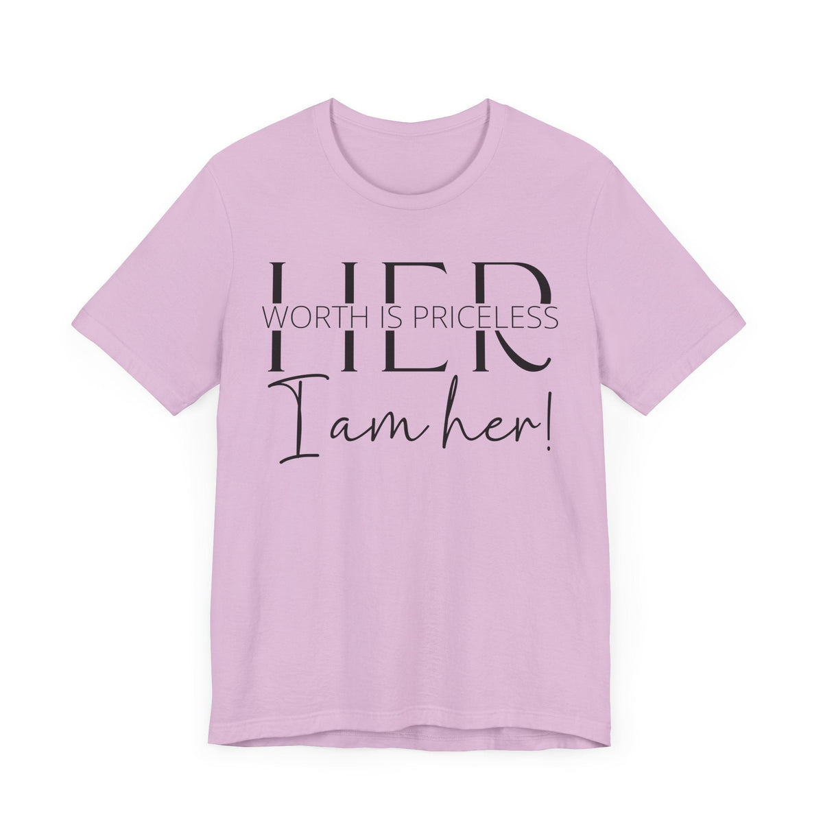 Her Worth is Priceless - Empowering Women's Confidence T-Shirt - Self-Love Quote Tee