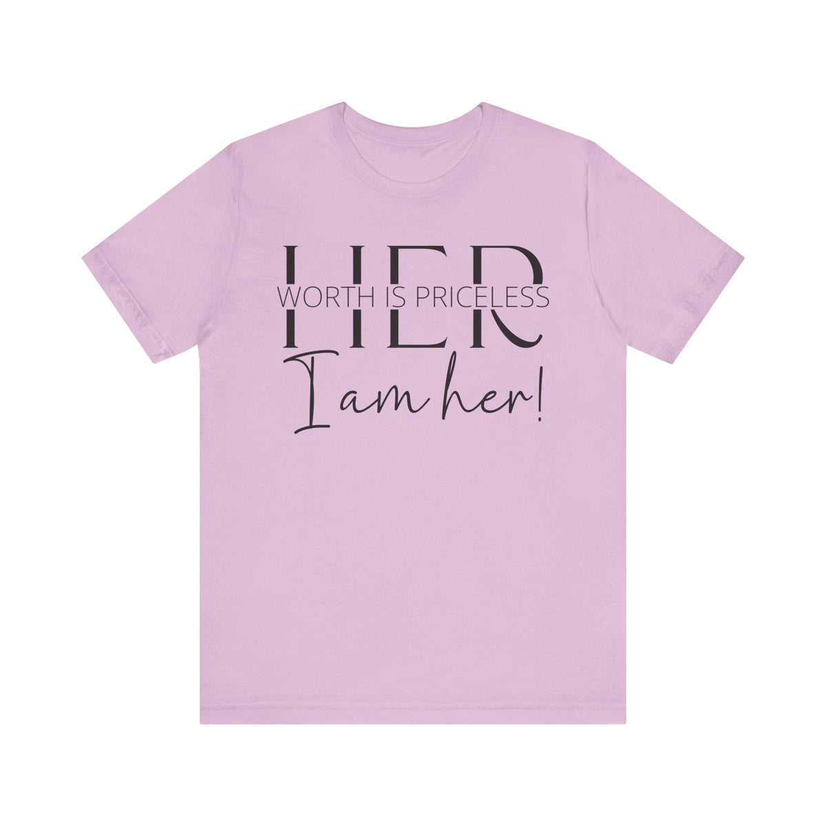 Her Worth is Priceless - Empowering Women's Confidence T-Shirt - Self-Love Quote Tee