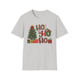 Ho Ho Ho Christmas Tree & Gift T-Shirt _ Cute Holiday Cheer Santa Claus Christmas Tee