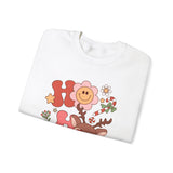 Ho Ho Ho Crewneck Sweatshirt - Cute Christmas Characters Christmas Sweater - Festive Fun