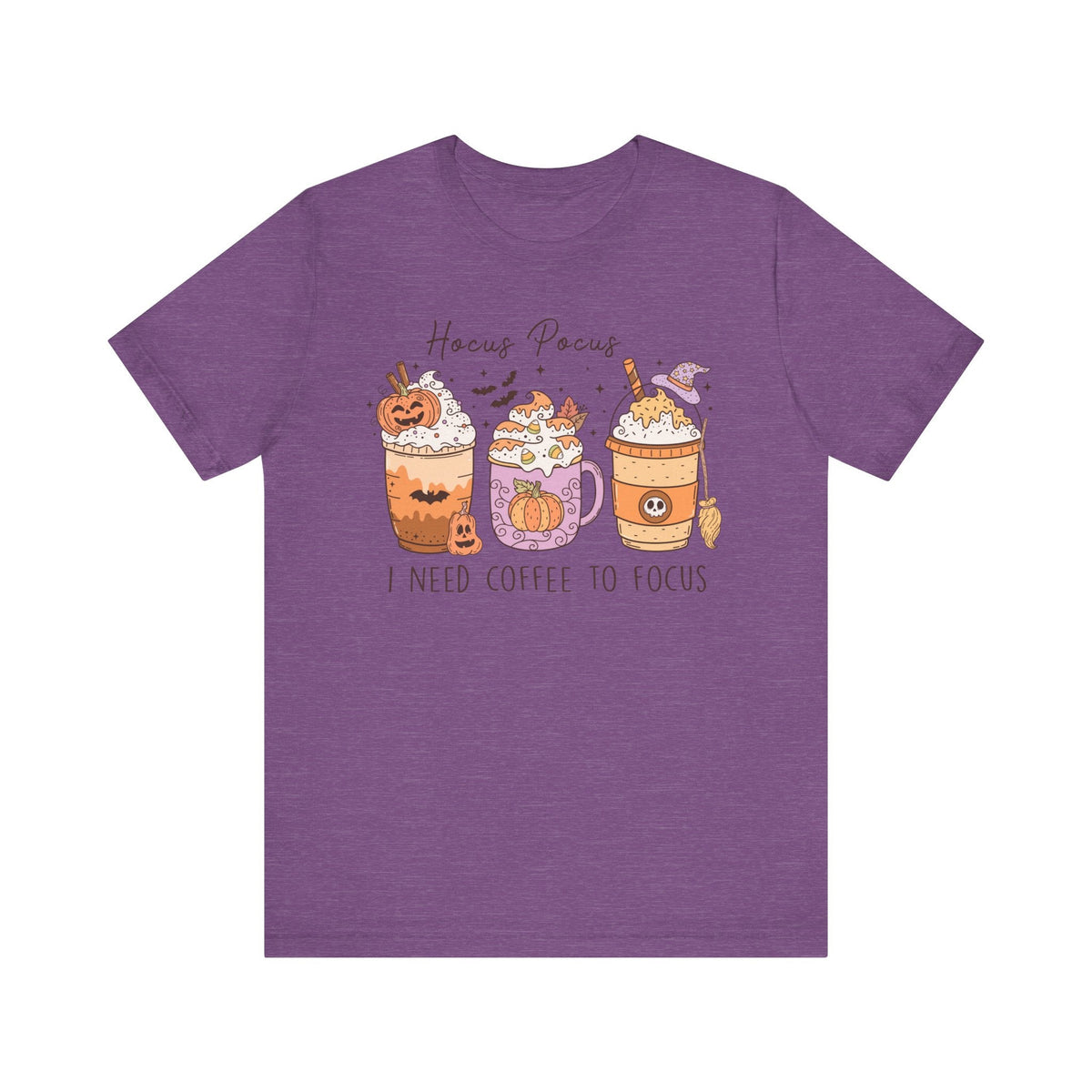 Hocus Pocus I Need Coffee to Focus Halloween Shirt - Witchy Coffee Drinks Graphic Tee