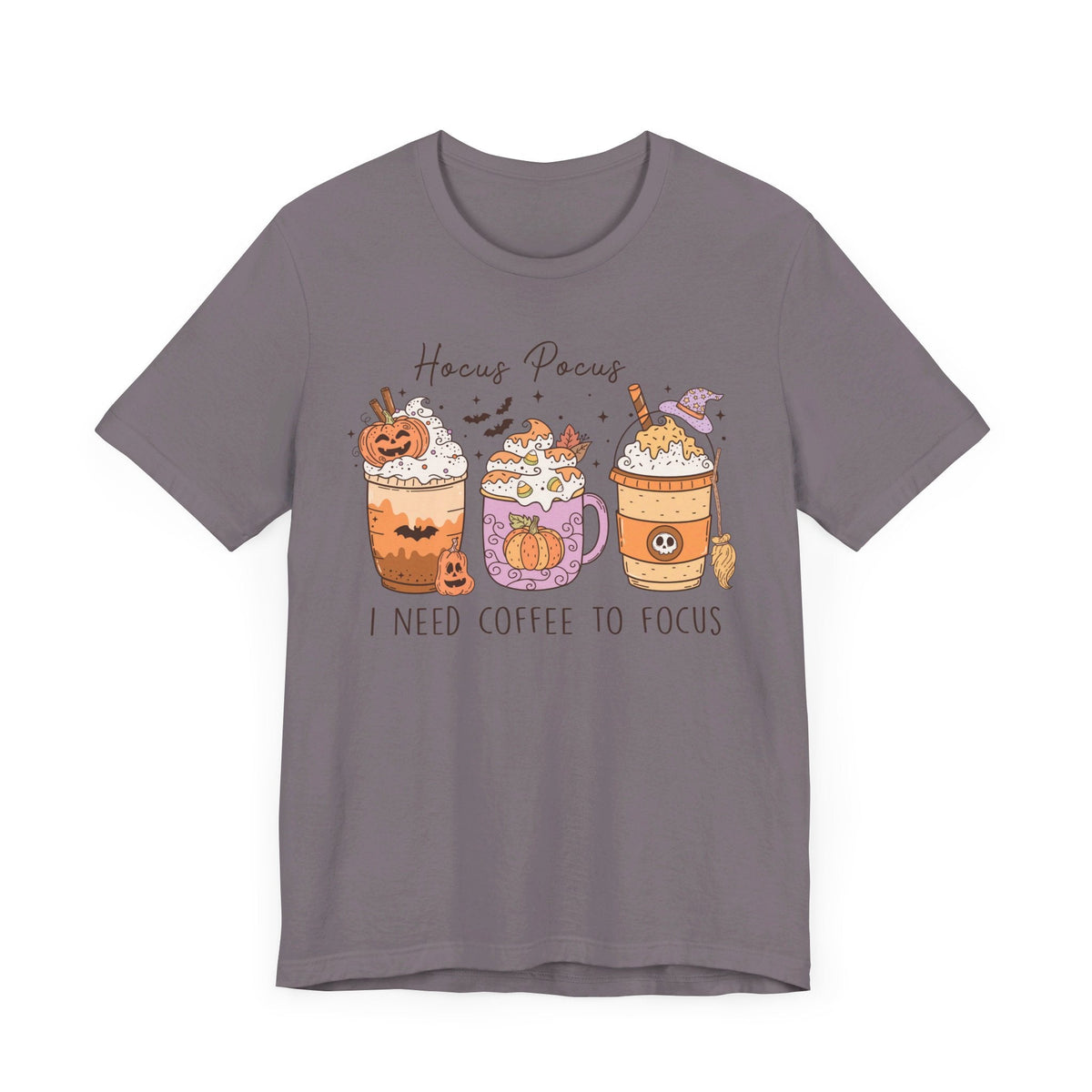 Hocus Pocus I Need Coffee to Focus Halloween Shirt - Witchy Coffee Drinks Graphic Tee