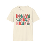 Holly Jolly Babe Christmas Cup Graphic Tee - Holiday Mug, Hot Cocoa, Funny Christmas Shirt, Christmas Vibes Tee