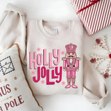 Holly Jolly Christmas T-Shirt - Festive Nutcracker Graphic Tee, Cute Holiday Shirt for Christmas Cheer