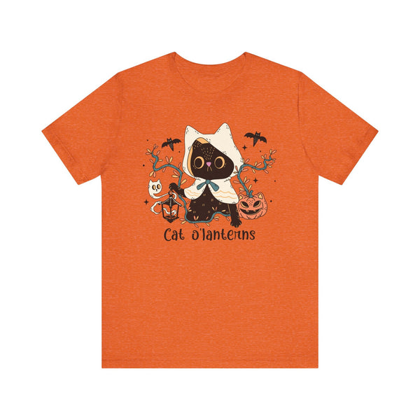 Hooded Ghost Cat – Spooky Halloween Cute Graphic Tee