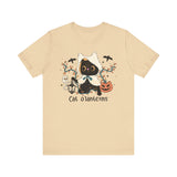 Hooded Ghost Cat – Spooky Halloween Cute Graphic Tee