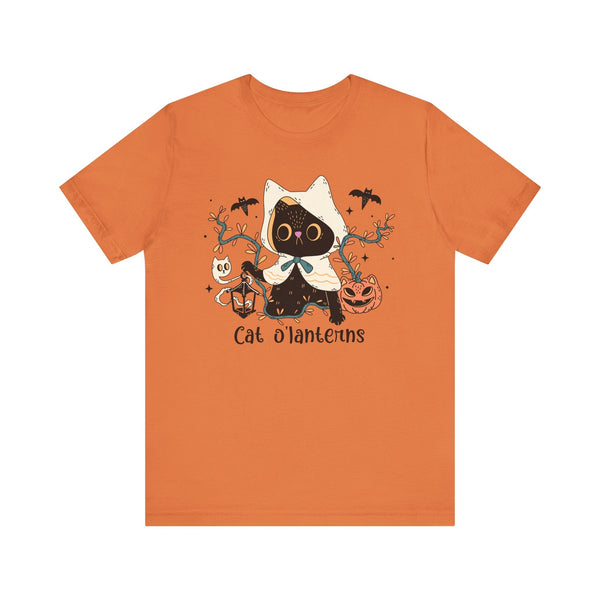 Hooded Ghost Cat – Spooky Halloween Cute Graphic Tee