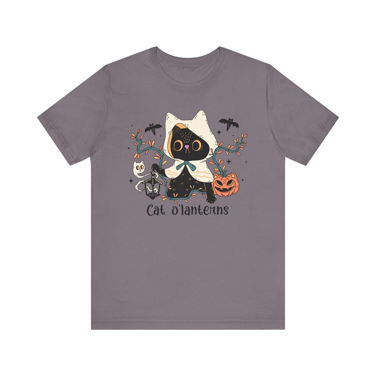 Hooded Ghost Cat – Spooky Halloween Cute Graphic Tee