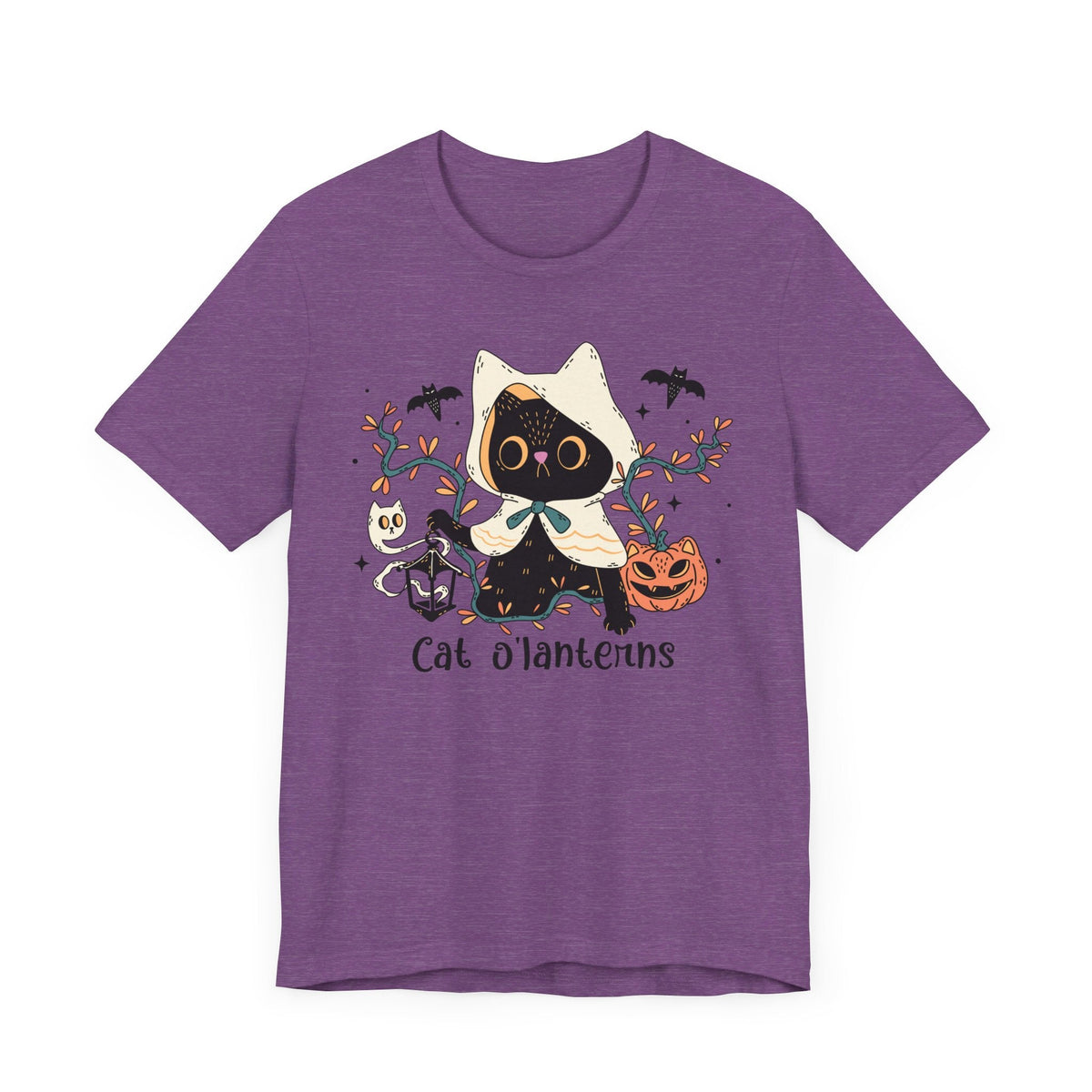 Hooded Ghost Cat – Spooky Halloween Cute Graphic Tee