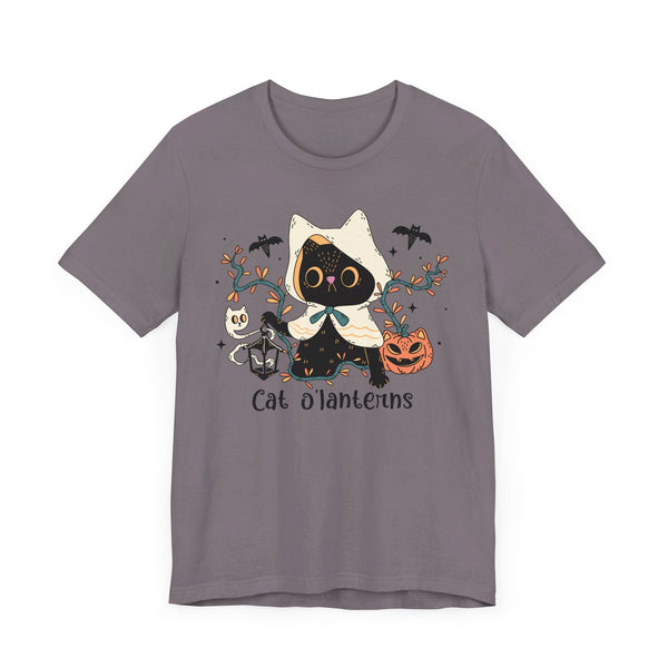 Hooded Ghost Cat – Spooky Halloween Cute Graphic Tee