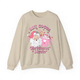 Hot Cocoa & Christmas Movie Crewneck Sweatshirt - Cozy Holiday Christmas Sweater