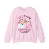 Hot Cocoa & Christmas Movie Crewneck Sweatshirt - Cozy Holiday Christmas Sweater