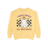 I Ghost People All Year Round - Funny Halloween Ghost Graphic Sweater