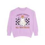 I Ghost People All Year Round - Funny Halloween Ghost Graphic Sweater