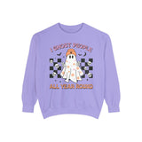 I Ghost People All Year Round - Funny Halloween Ghost Graphic Sweater