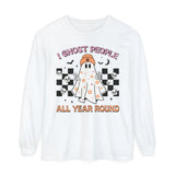 I Ghost People All Year Round - Funny Halloween Ghost Graphic Tee