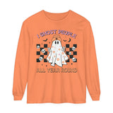 I Ghost People All Year Round - Funny Halloween Ghost Graphic Tee