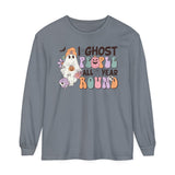 I Ghost People All Year Round Halloween Long Sleeve T-Shirt - Funny Ghost Graphic Tee