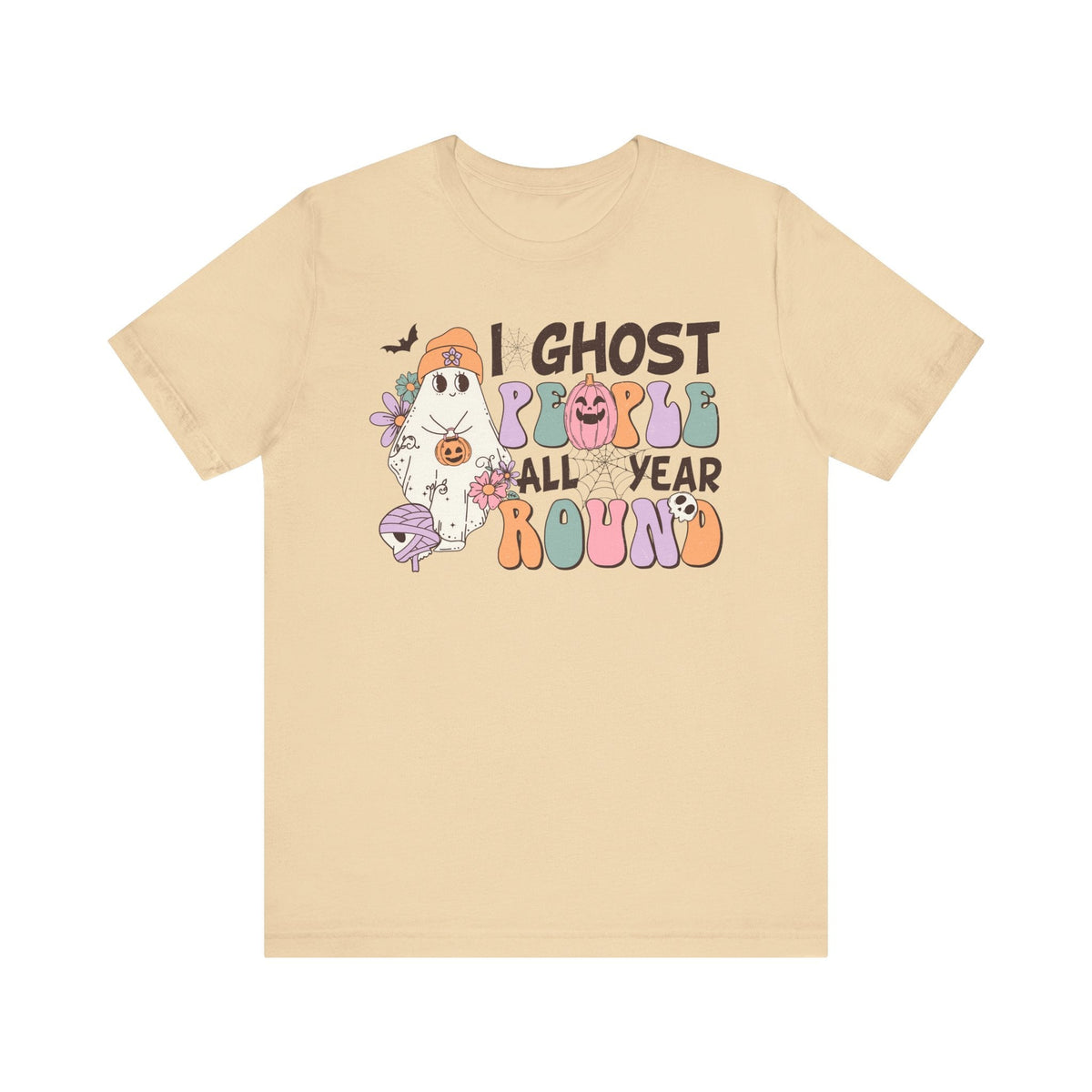 I Ghost People All Year Round Halloween Shirt - Funny Ghost Graphic Tee