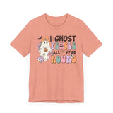 I Ghost People All Year Round Halloween Shirt - Funny Ghost Graphic Tee