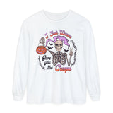 I Just Wanna Give You The Creeps - Retro Skeleton Halloween Long Sleeve T-Shirt